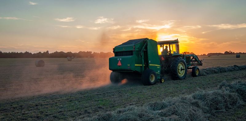 Tractor on a field